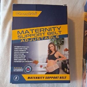 ChongErfei Adjustable Maternity Support Belt - Navy & Yellow Packaging